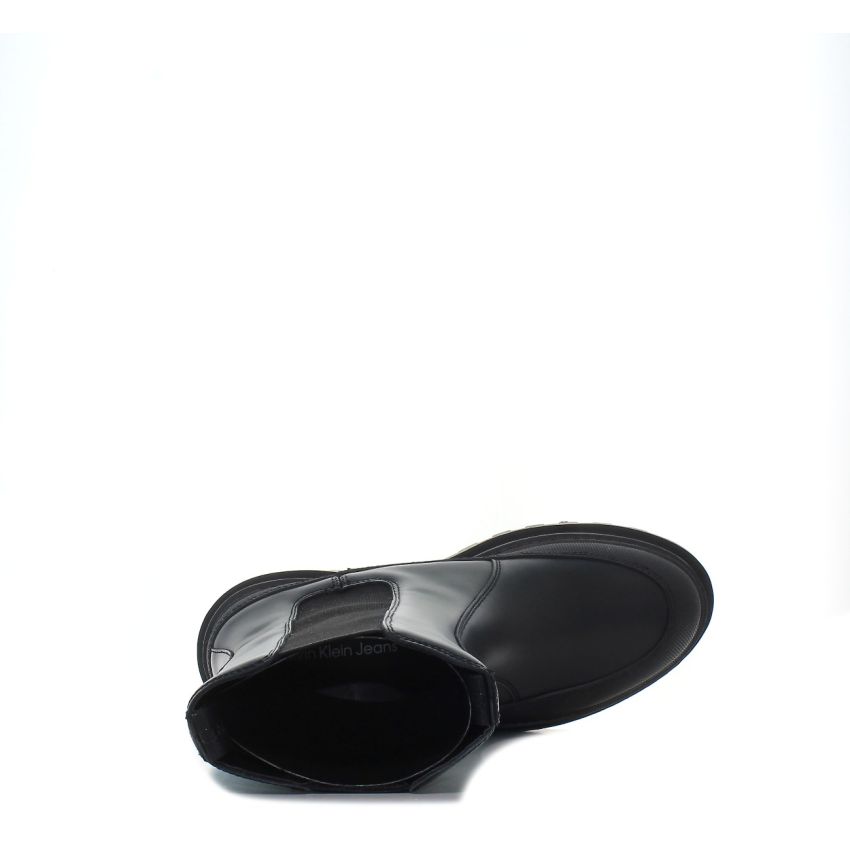 Calvin - Klein Flatform Chelsea YW0YW01111-0GT fekete női csizma bokacsizma