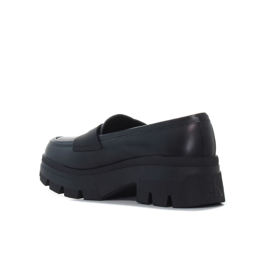 Calvin - Klein Chunky Combat YW0YW01120-0GT fekete női utcai cipő bebújós cipő