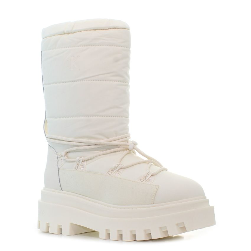 Calvin - Klein Flatform Snow Boot YW0YW01146-YBI fehér női csizma