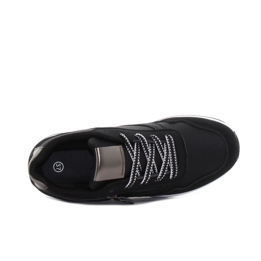 Yolera - Step fekete női sneaker