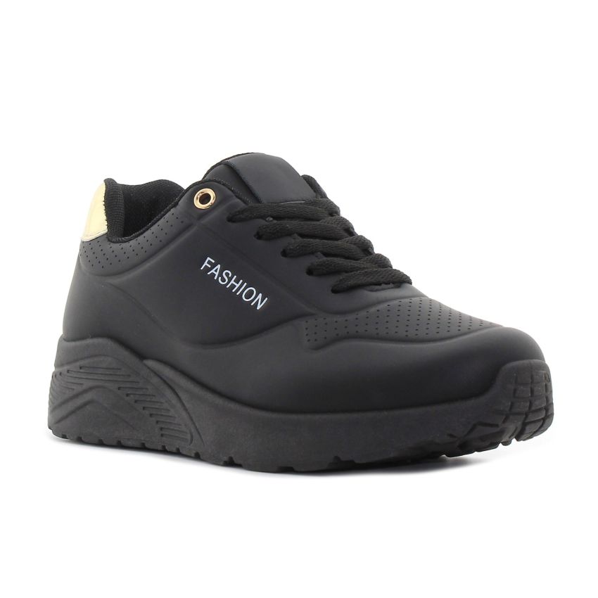 Yolera - Star fekete női sneaker