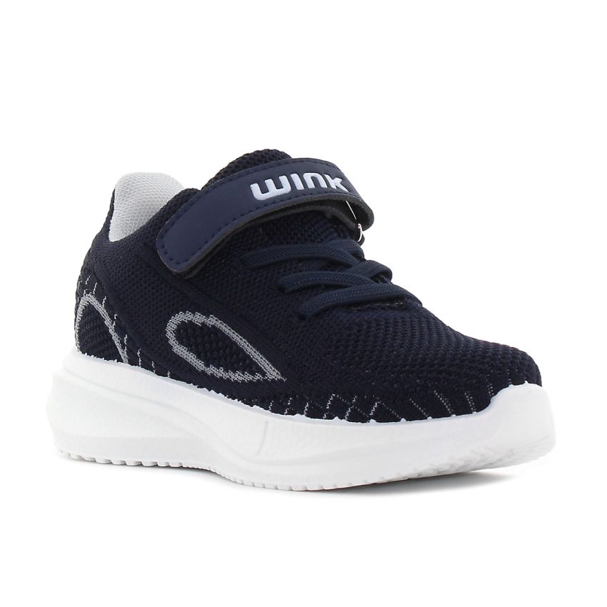 Wink - Sylon sötétkék fiú sneaker