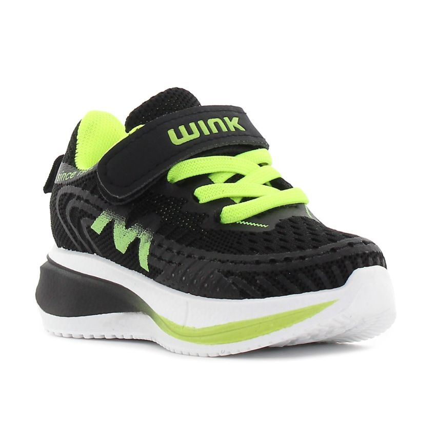 Wink - Ilaer fekete fiú baba sneaker
