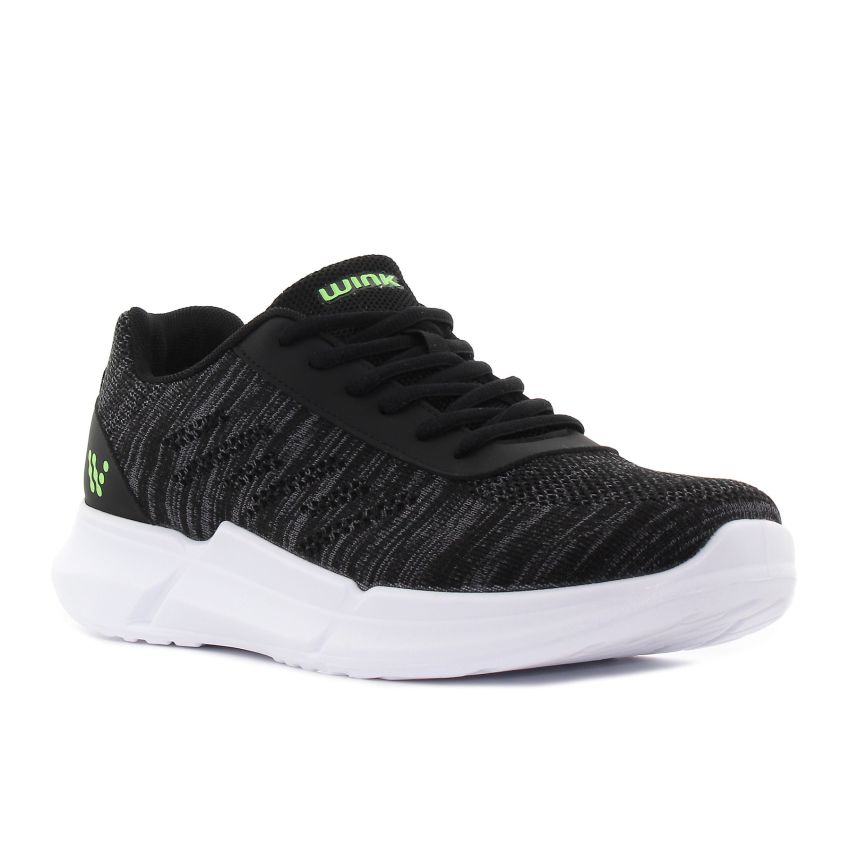 Wink - Relur fekete férfi fitnesz cipő futócipő