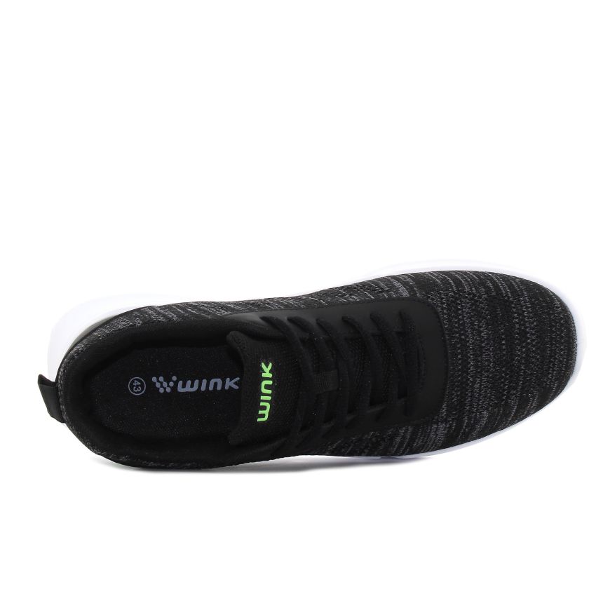 Wink - Relur fekete férfi fitnesz cipő futócipő