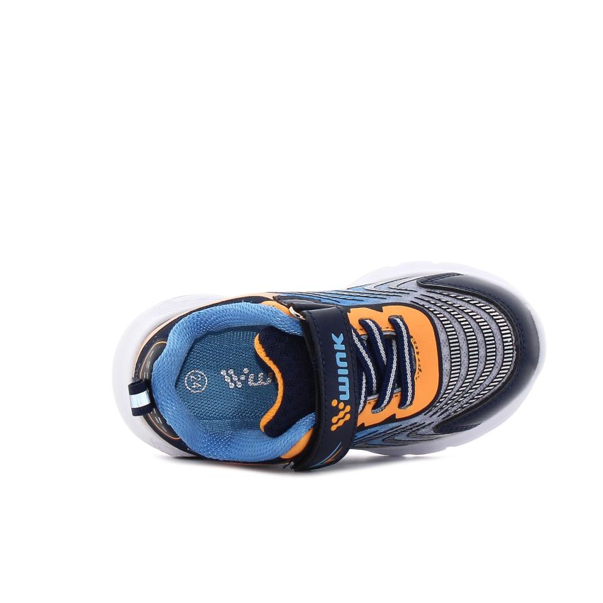 Wink - Zonux sötétkék fiú baba sneaker világítós