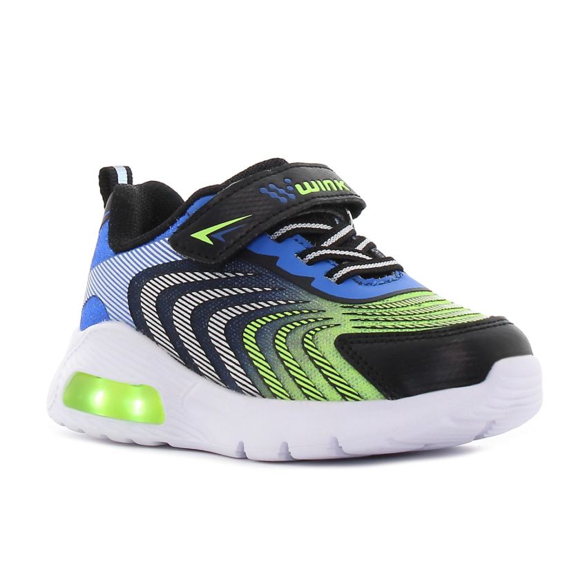Wink - Zonux fekete fiú baba sneaker világítós