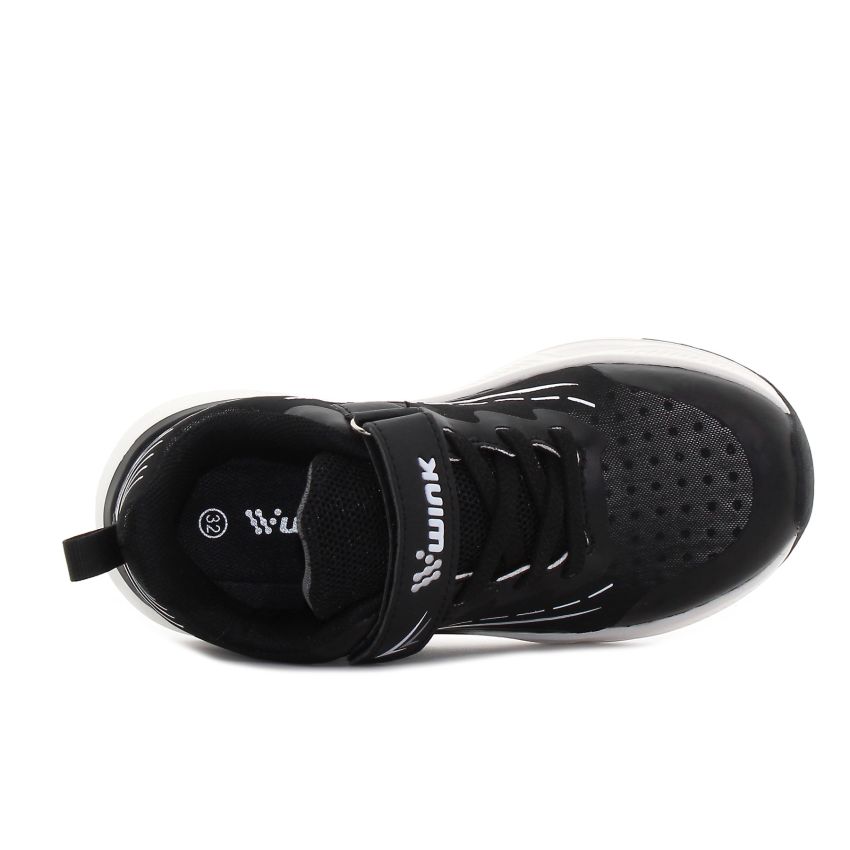 Wink - Rillah fekete fiú sneaker