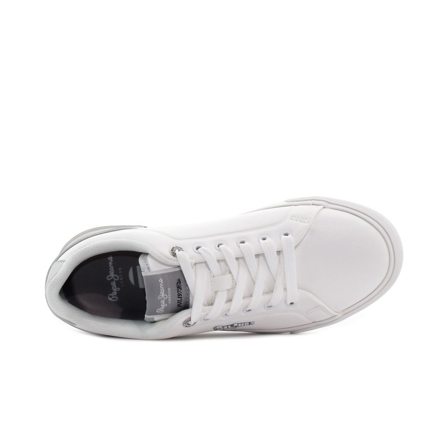 Pepe - Jeans Kenton Campus fehér női sneaker
