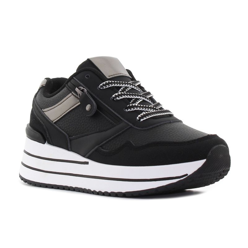 Yolera - Step fekete női sneaker