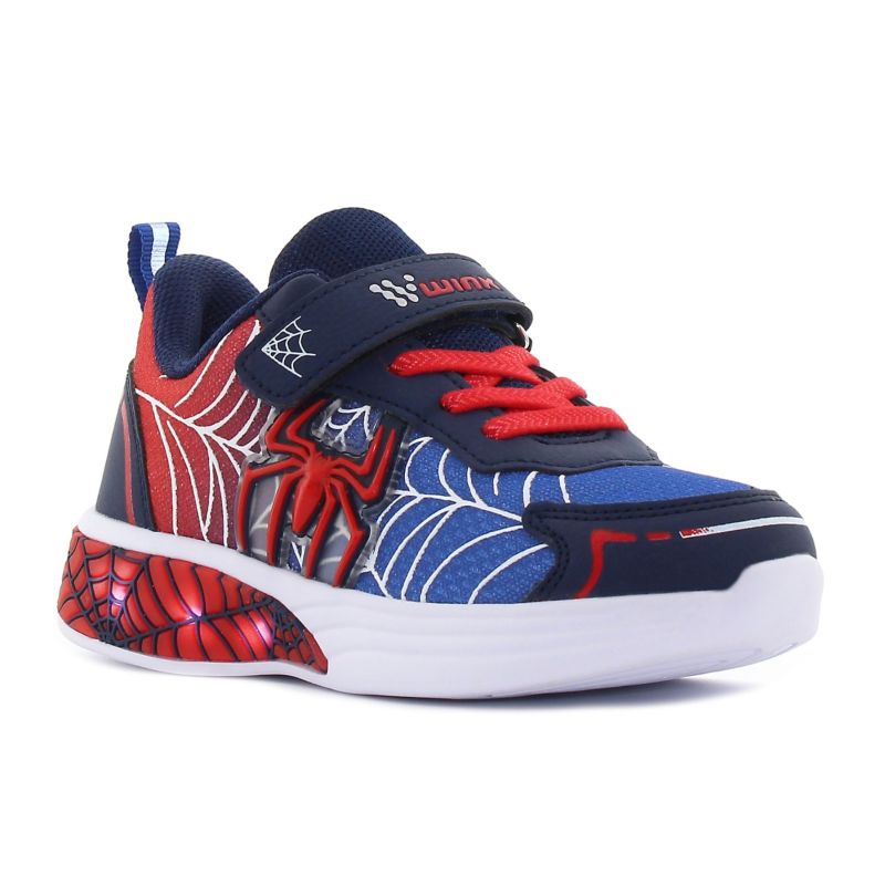 Wink - Zarin sötétkék fiú sneaker világítós