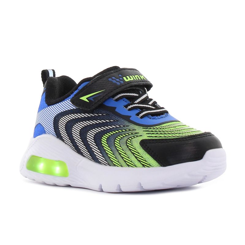 Wink - Zonux fekete fiú baba sneaker világítós