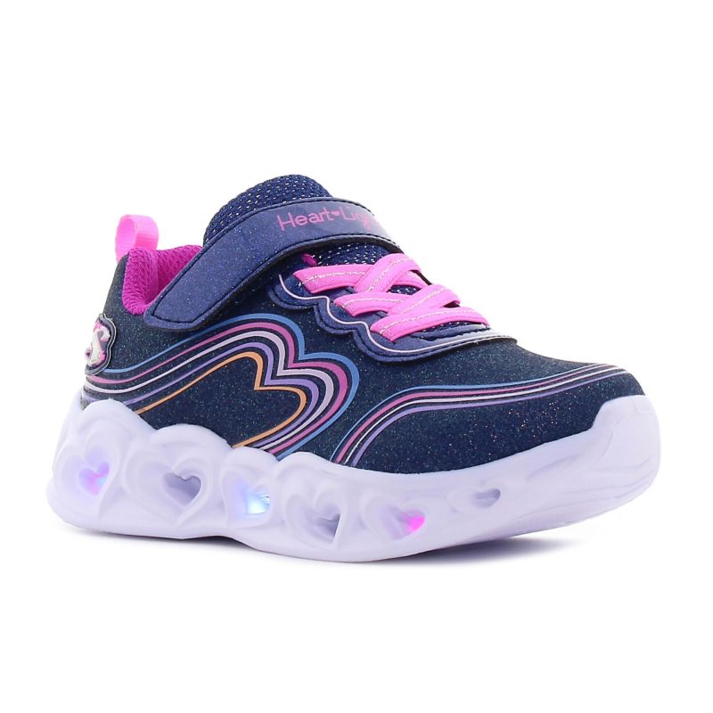 Skechers inima lumini - Retro Hearts intermitent pantofi pentru copii-01