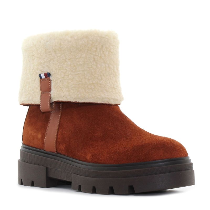Tommy Hilfiger Faux Fur Suede cizme pentru femei-01