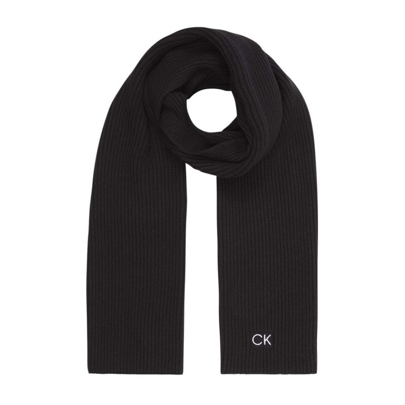 Calvin Klein Classic fekete pamut sál