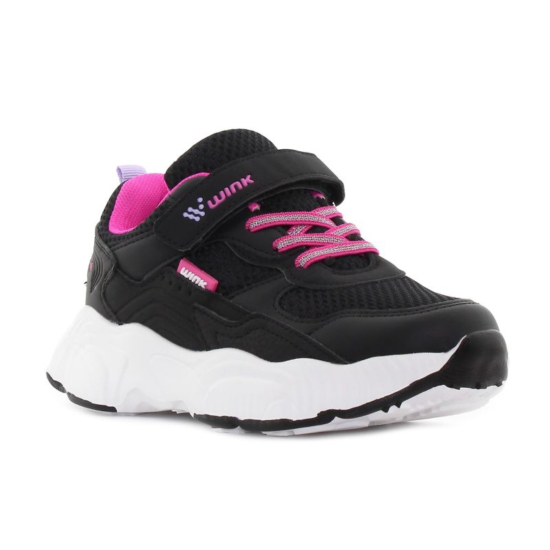Wink - Rhidon fekete lány sneaker