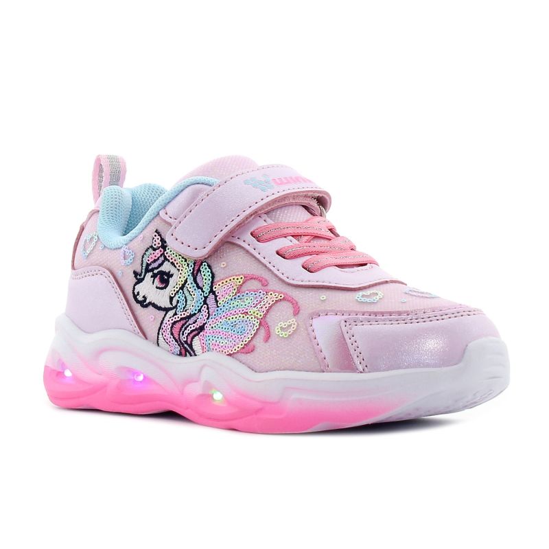 Wink - Ylla rózsaszín lány sneaker világítós