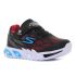 Skechers - Flex Glow Elite Vorlo 400137N-BKRB fekete fiú baba utcai cipő sneaker