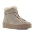 Tommy Hilfiger Faux Fur Nubuck bézs bélelt női cipő