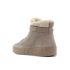 Tommy Hilfiger Faux Fur Nubuck bézs bélelt női cipő