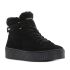 Tommy Hilfiger Faux Fur Nubuck fekete bélelt női cipő